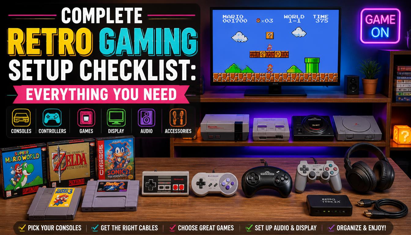 Complete Retro Gaming Setup Checklist: Everything You Need