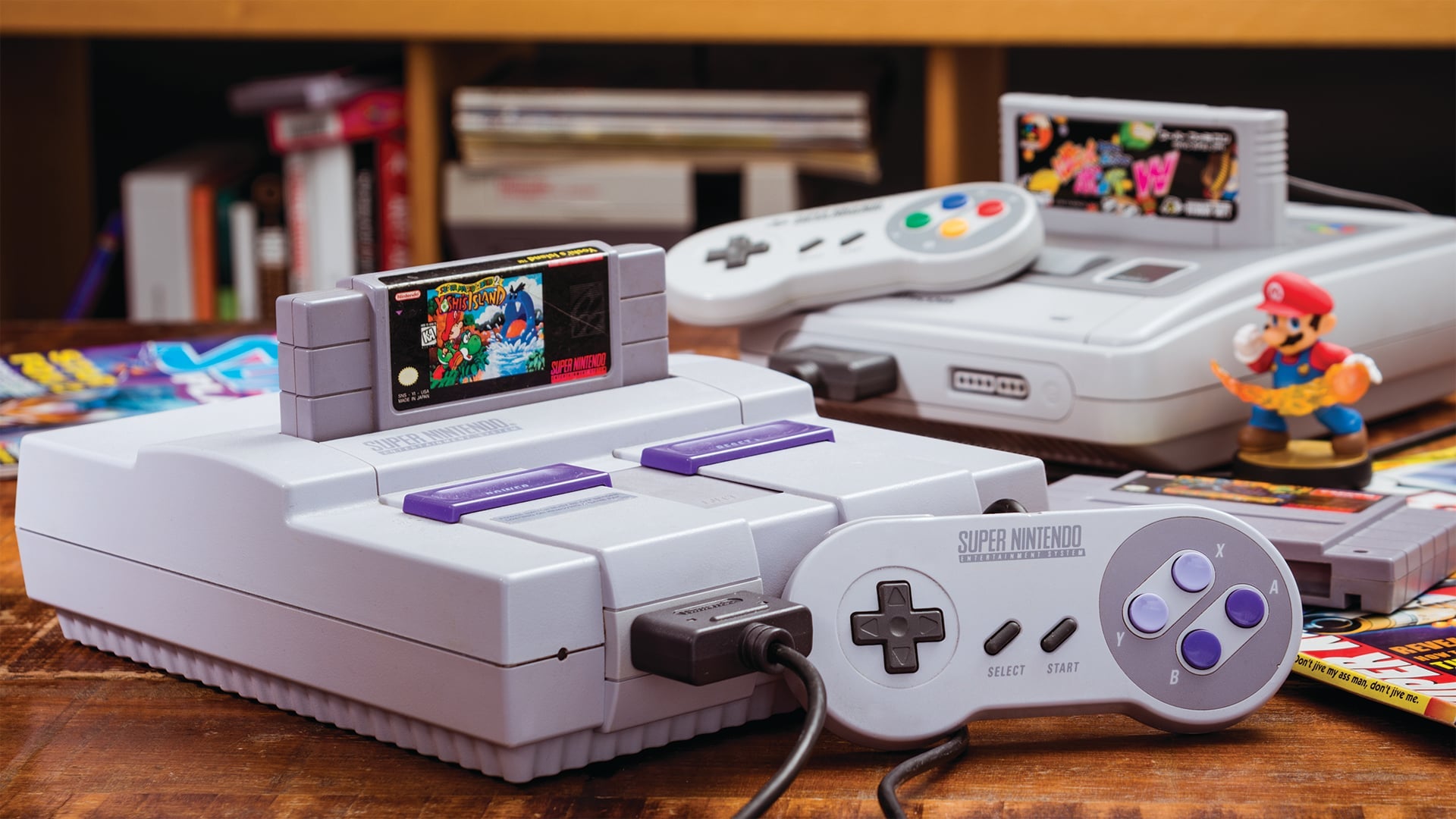 La Super Nintendo originale et la transition du jeu 8 bits au jeu 16 bits