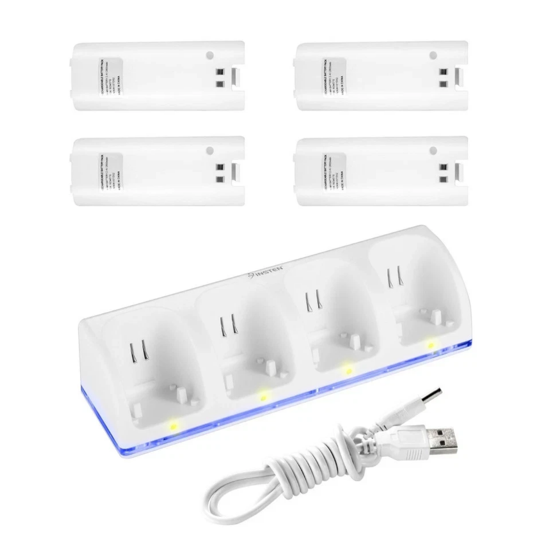4-Port Charging Station Stand for Wii Remote Controllers