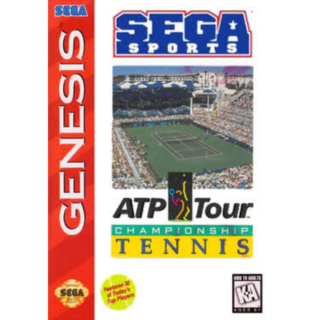 ATP Tour Championship Tennis - Sega Genesis Game