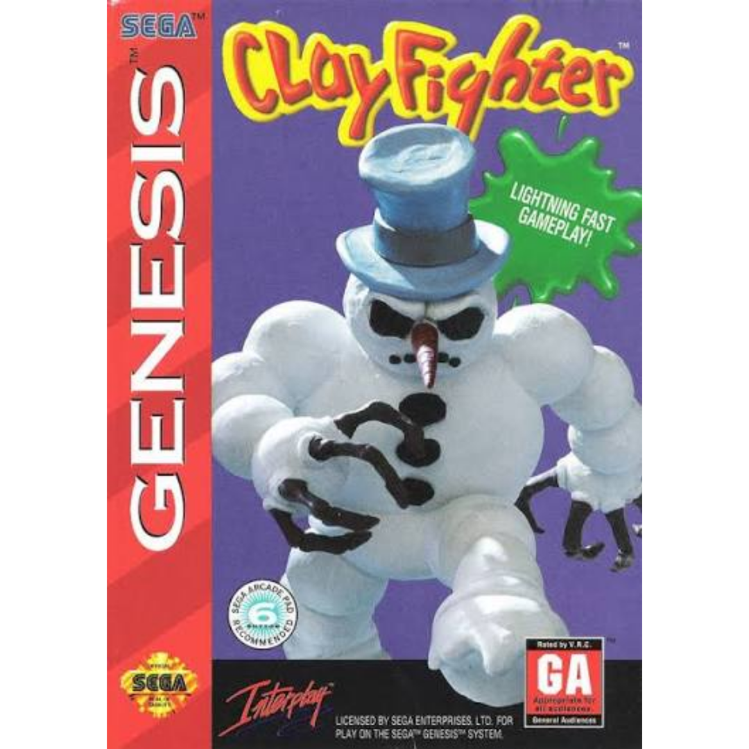 Clay Fighter - Sega Genesis Game