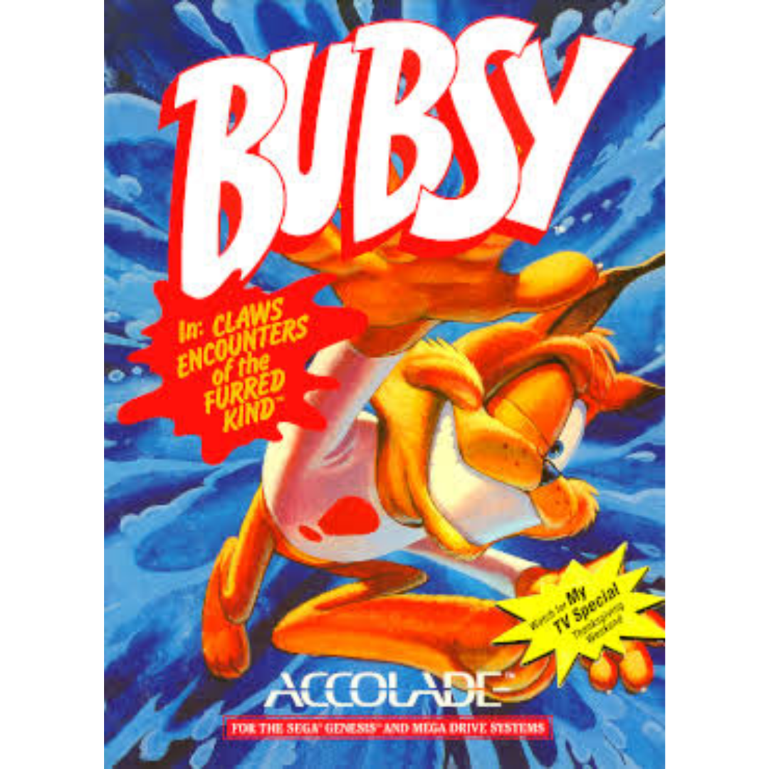 Bubsy in Claws Encounters - Sega Genesis Game