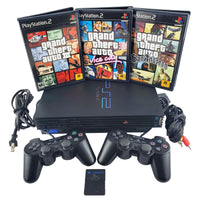 Playstation 2 (PS2) Console Bundle: Grand Theft Auto 3, Vice City & San Andreas