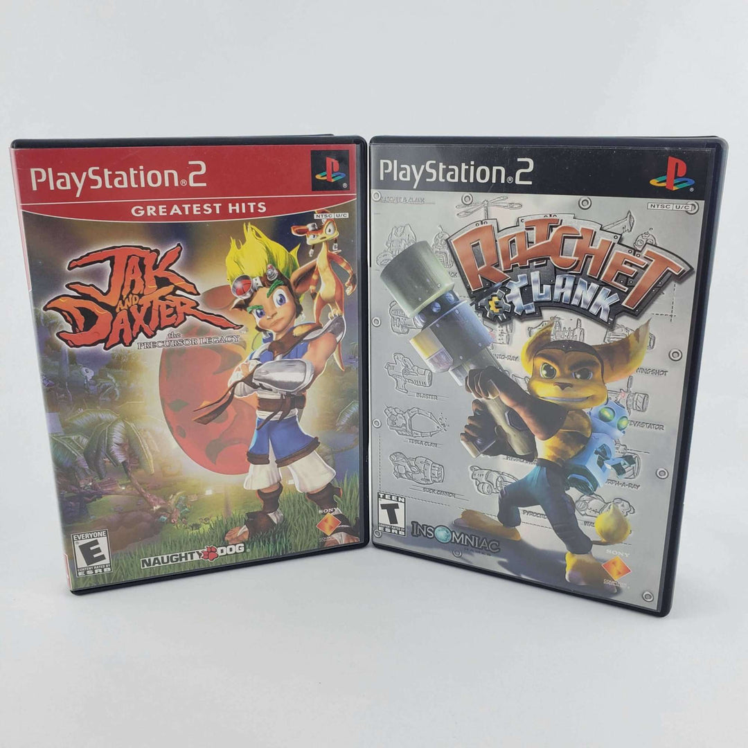Playstation 2 Fat Console Bundle: Jak & Daxter / Ratchet & Clank | Retrolio Games