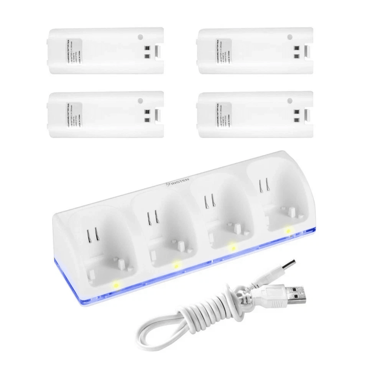 4-Port Charging Station Stand for Wii Remote Controllers - Retro vGames