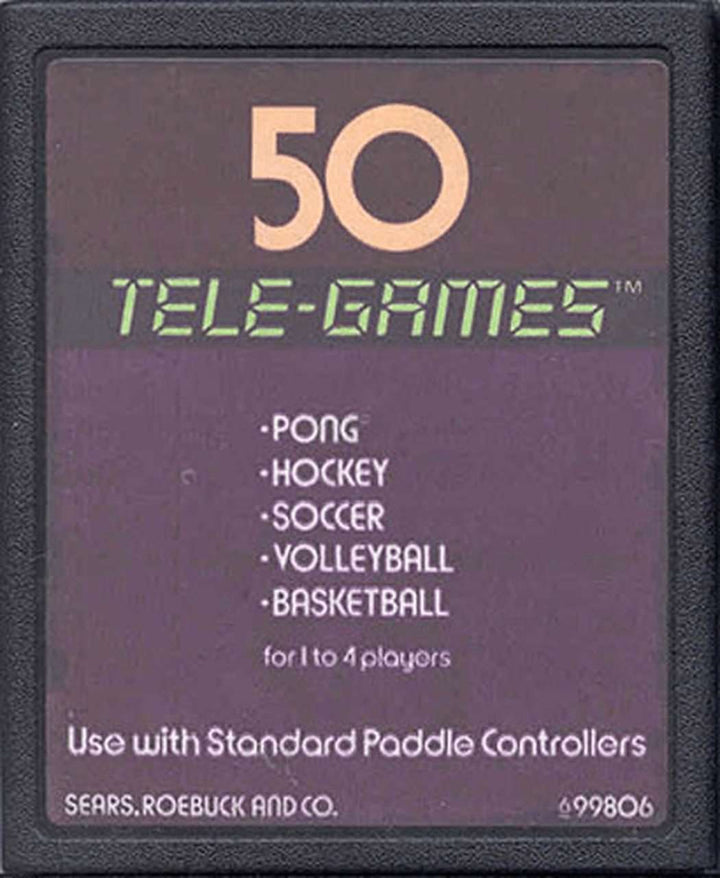 50 TELE GAMES (PONG SPORTS) - ATARI 2600 GAME - Atari 2600 Game | Retrolio Games