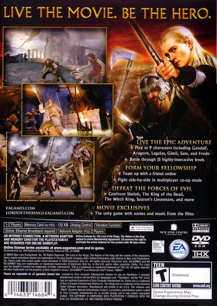 Lord of the Rings Return of King - PS2 Game - Image 2