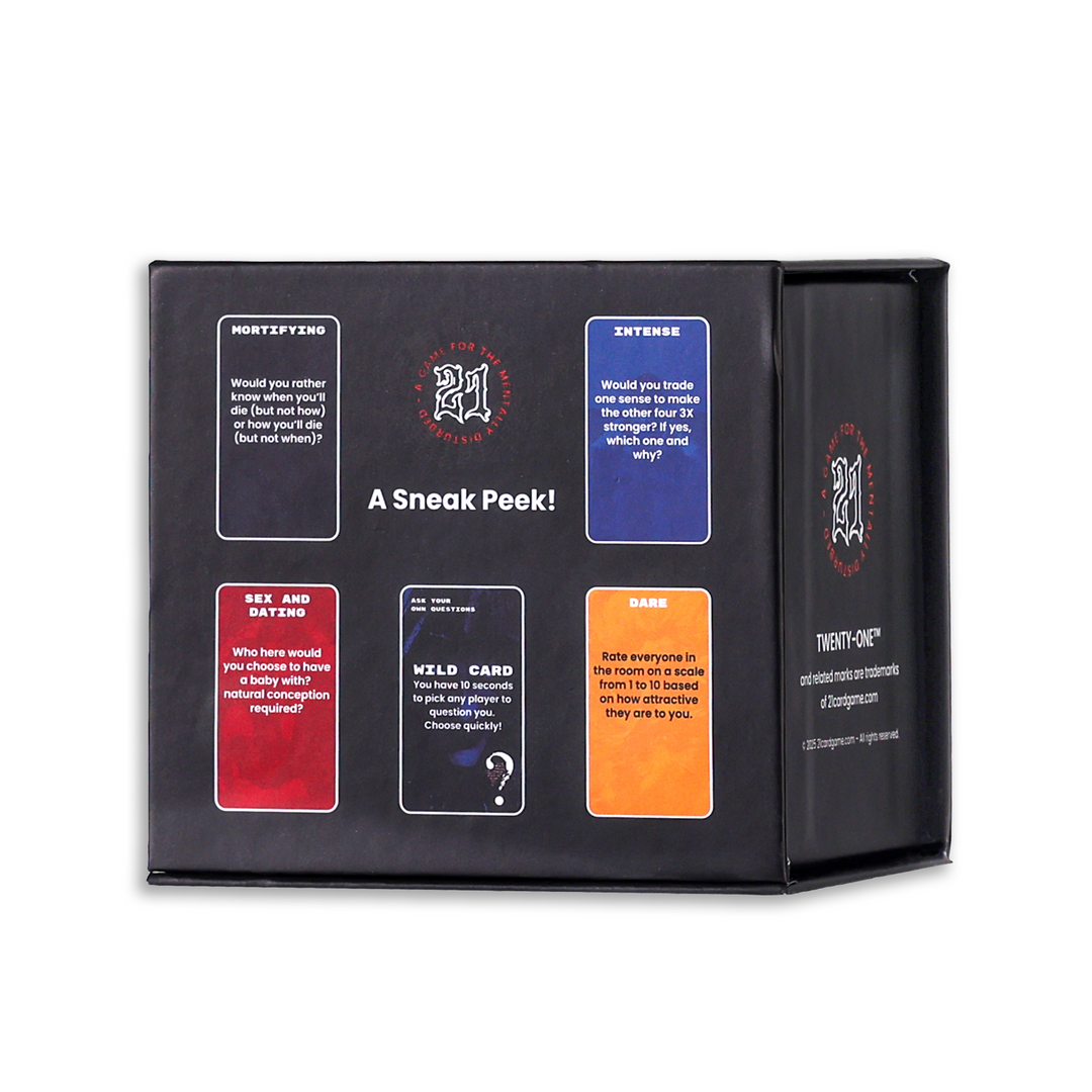 TWENTY-ONE™ Adult Party Card Game (18+) | 225 Cards for Game Night Fun