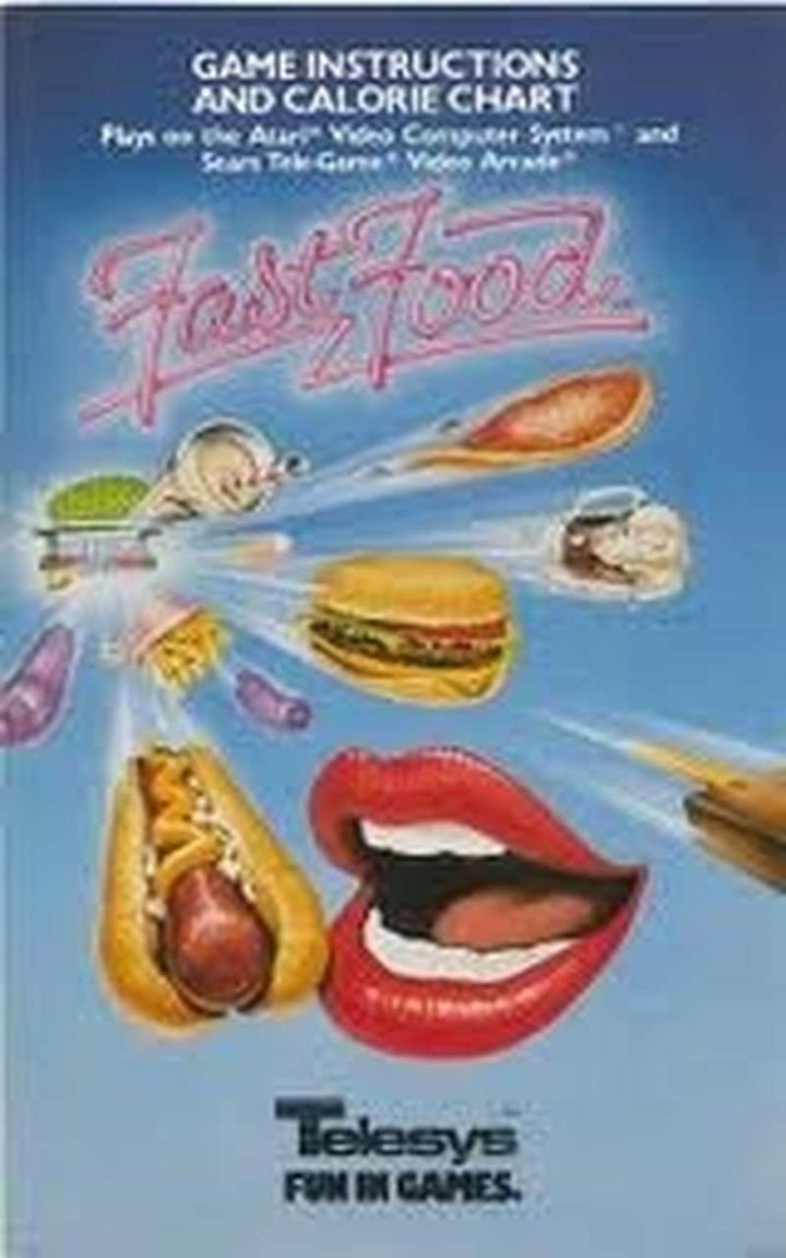 FAST FOOD - ATARI 2600 GAME - Atari 2600 Game | Retrolio Games