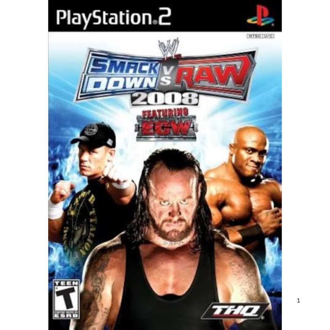 Smackdown vs Raw 2008 - PS2 Game