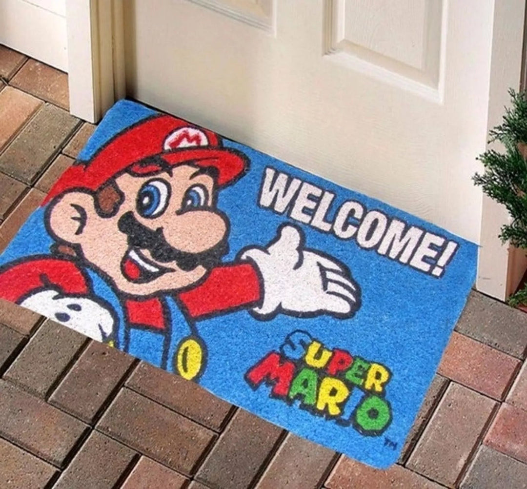 Door Mat: Nintendo - Super Mario Welcome - Retro vGames
