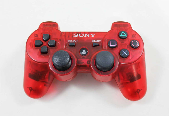 Dualshock 3 Wireless Controller - Clear Red (USED) - Retro vGames