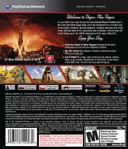 Fallout New Vegas – PS3 Game - Retro vGames