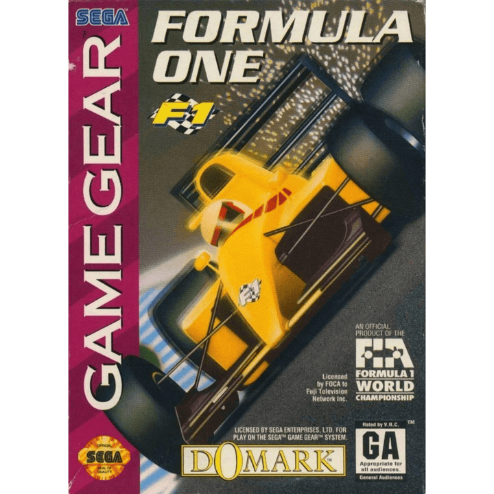 Formula one - Sega Game Gear - Retro vGames