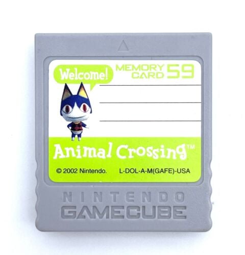 Gamecube Original Memory Card - Animal Crossing 59 Block - Retro vGames