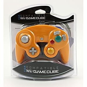 Gamecube / Wii Controller - Orange - Retro vGames