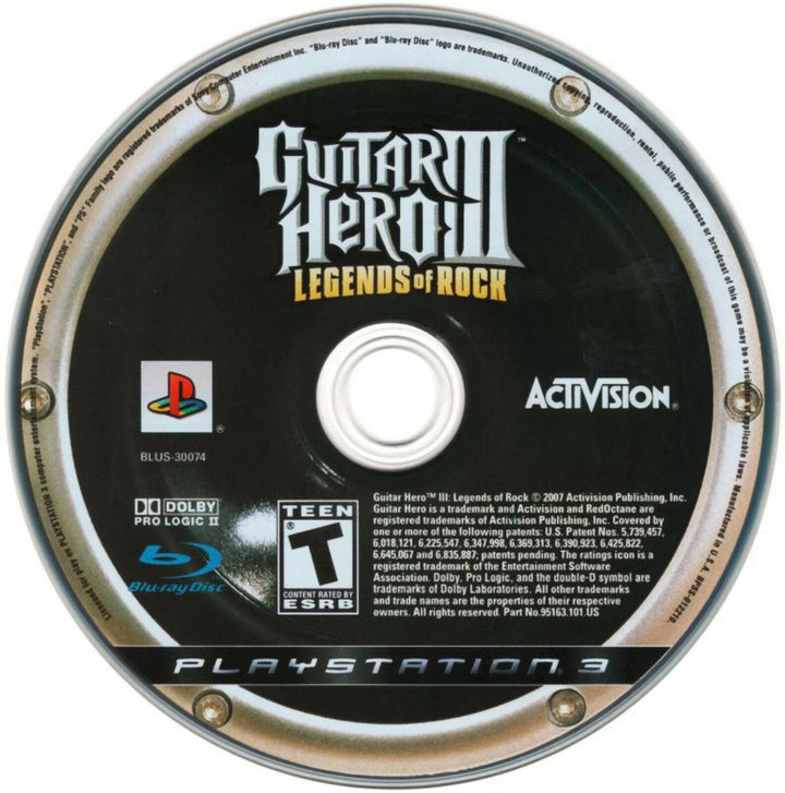 Guitar Hero III Legends of Rock – PS3 Game - Retro vGames