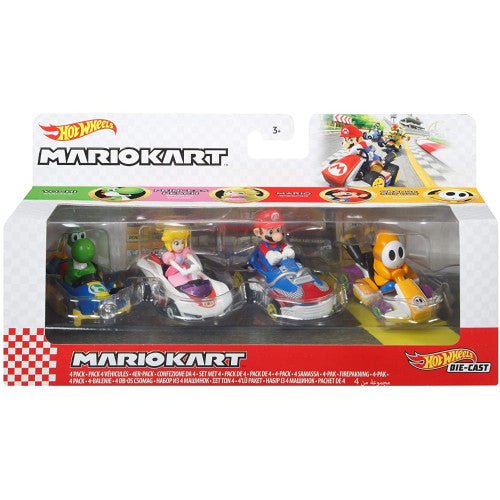 Hot Wheels Mario Kart 4-Pack Bundle - Series 2 (GWB38) - Retro vGames