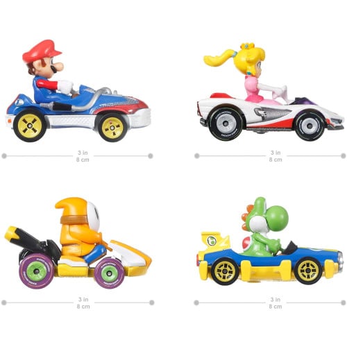 Hot Wheels Mario Kart 4-Pack Bundle - Series 2 (GWB38) - Retro vGames