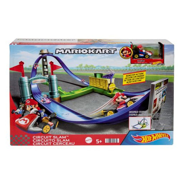 Hot Wheels: Mario Kart - Circuit Slam Track Set - Retro vGames