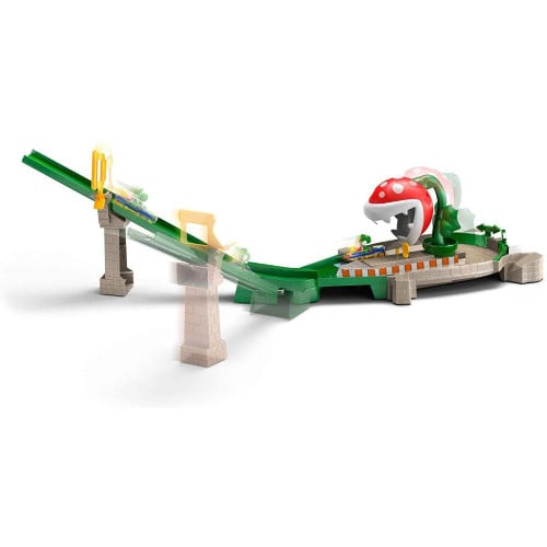 Hot Wheels Mario Kart Piranha Plant Slide Track Set - Retro vGames