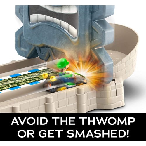 Hot Wheels Mario Kart Thwomp Ruins Track Set - Retro vGames