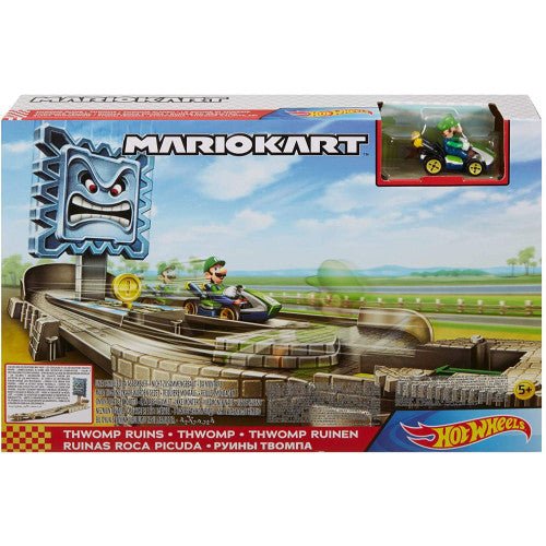 Hot Wheels Mario Kart Thwomp Ruins Track Set - Retro vGames