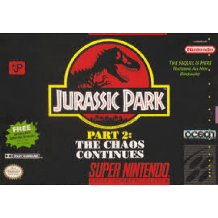 Jurassic Park Part 2 - SNES Game - Retro vGames