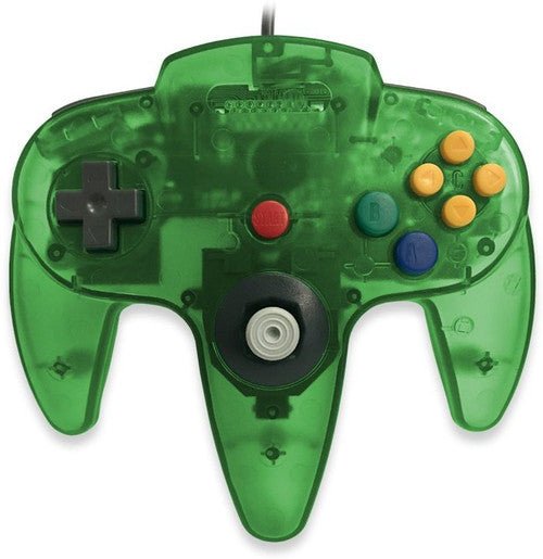 N64 Controller Clear Jungle Green Old Skool - Image 2