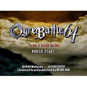 Ogre Battle 64: Person of Lordly Caliber - N64 Game | Retrolio Games