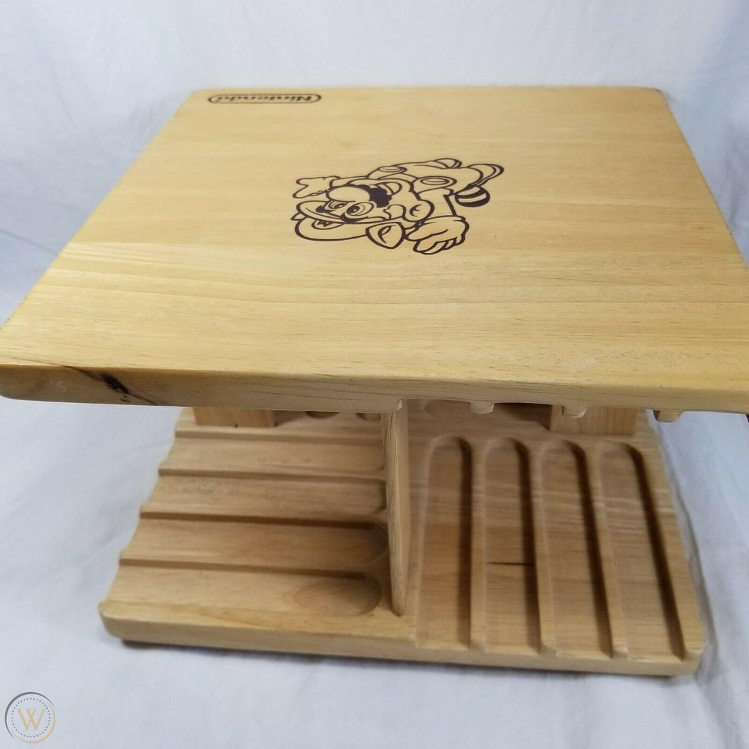 NES Vintage Beechwood Rotating Game Holder - Retro vGames