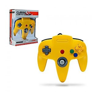 New N64 Controller - Yellow / Blue - Retro vGames