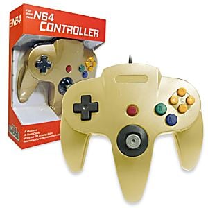 NEW Nintendo 64 N64 Gold Controller - Retro vGames