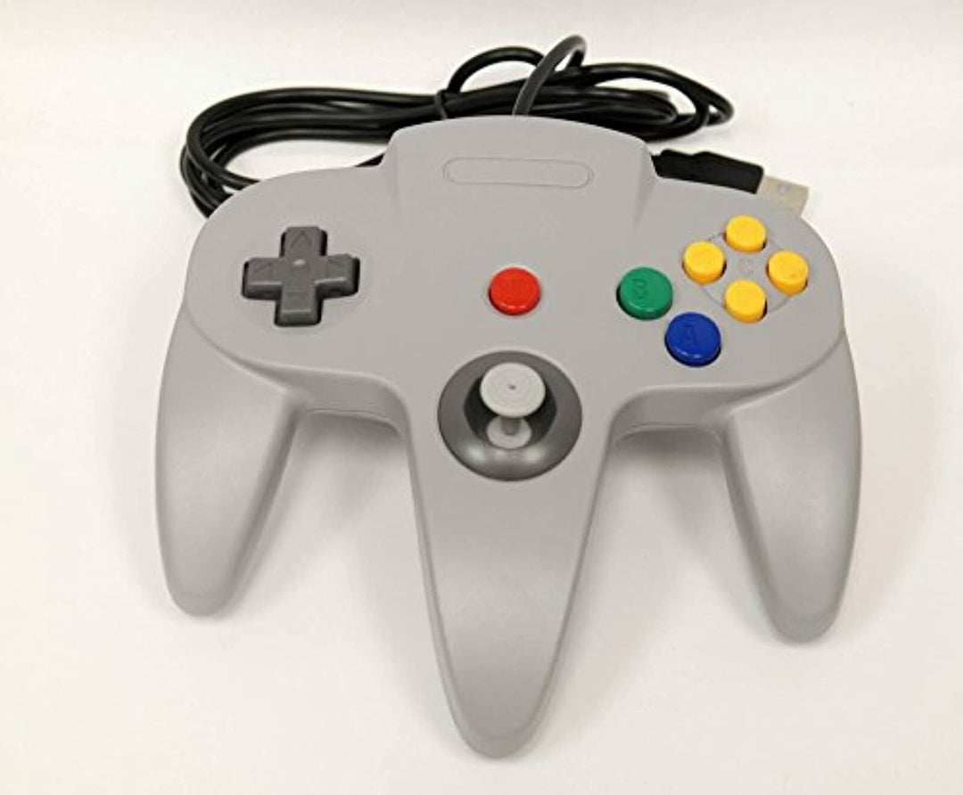 NEW Nintendo 64 N64 USB Controller - Gray - Retro vGames