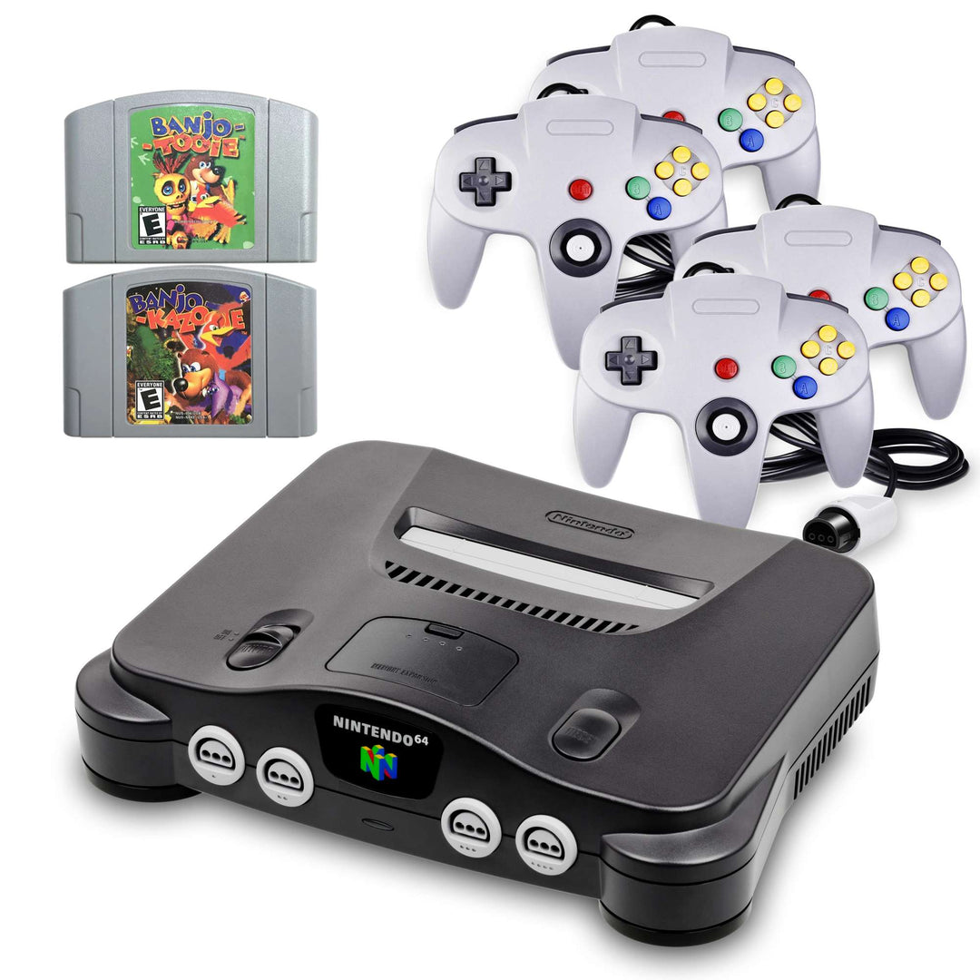 Nintendo 64 Console Bundle: Banjoo Kazooie & Banjoo Tooie - Retro vGames