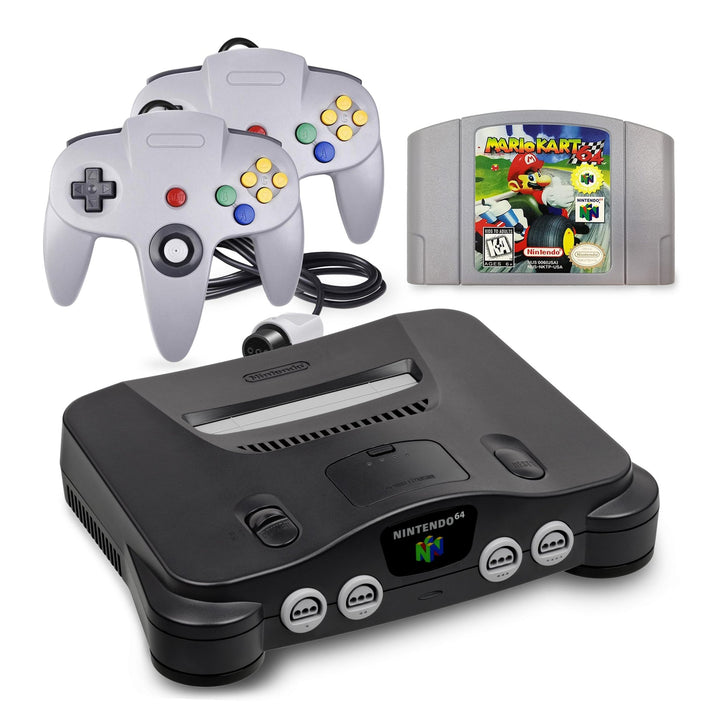 Nintendo 64 Console Bundle: Mario Kart 64 - Retro vGames
