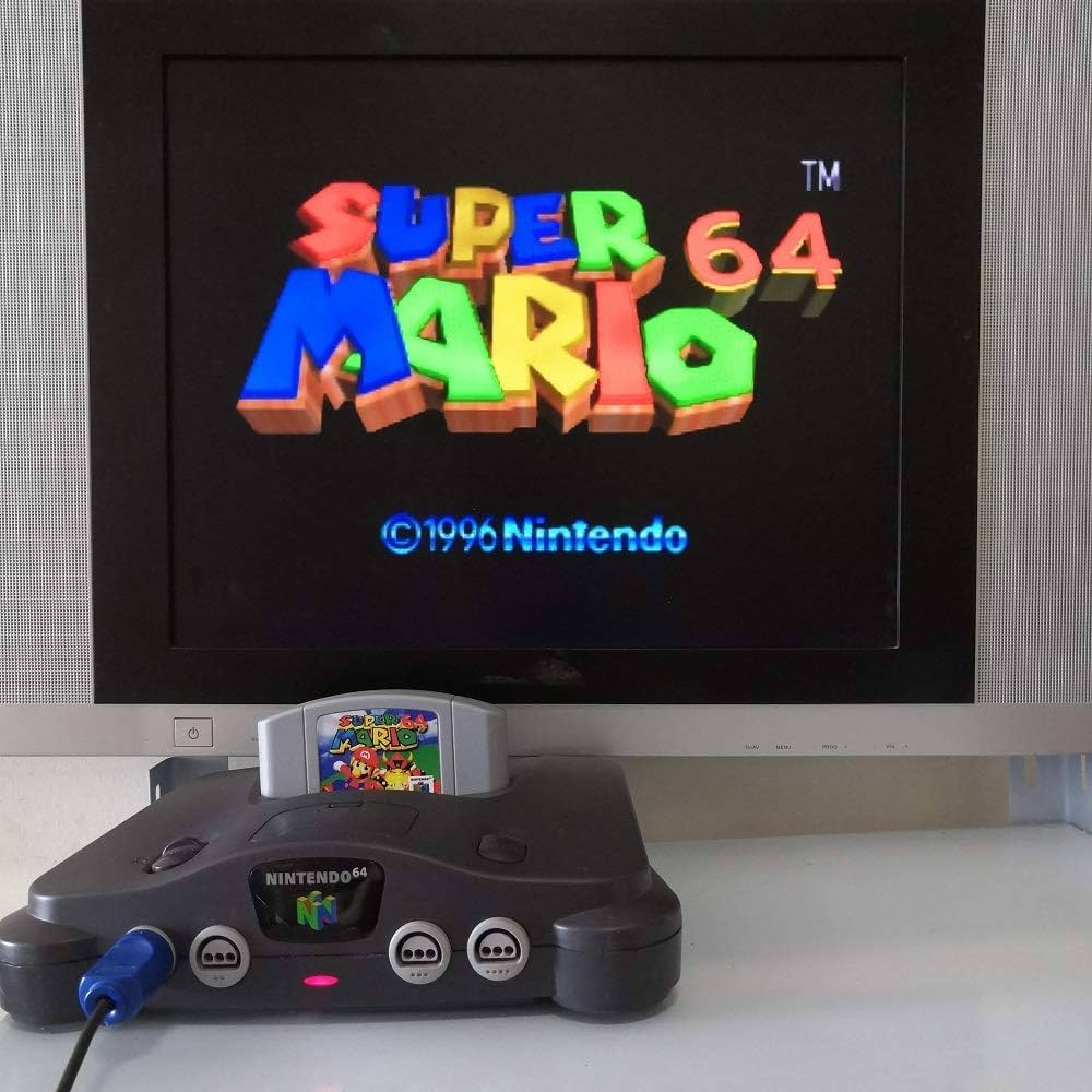 Nintendo 64 Console: Mario Kart 64 & Super Mario 64 - Retro vGames