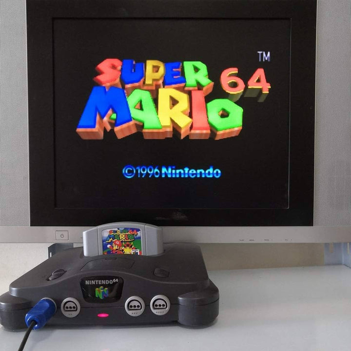 Nintendo 64 Console: Mario Kart 64 & Super Mario 64 - Retro vGames