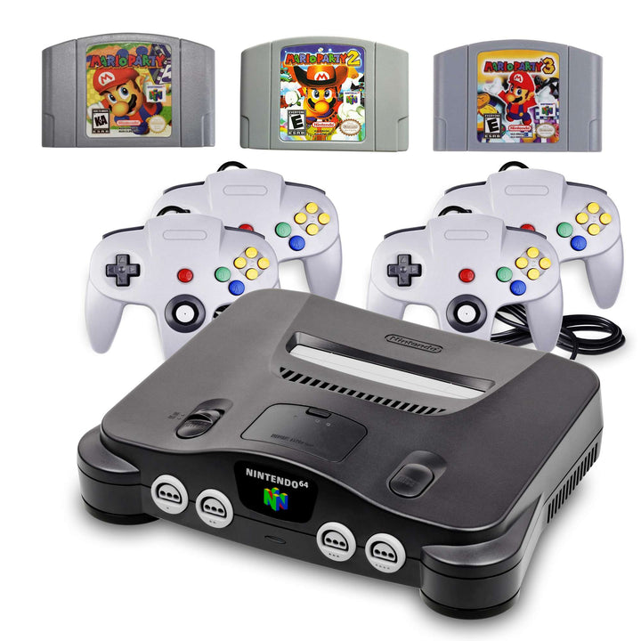 Nintendo 64 Console: Mario Party Bundle - Retro vGames