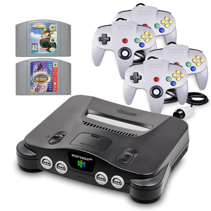 Nintendo 64 Console: Wave Race & Tony Hawk Pro Skater - Retro vGames