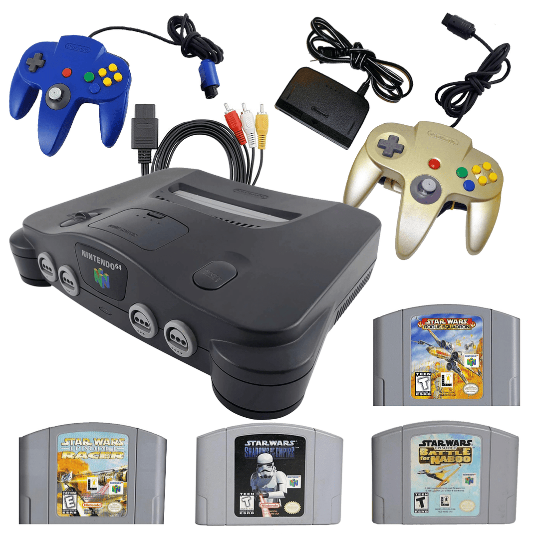 Nintendo 64 (N64) Console: Star wars Bundle - Retro vGames