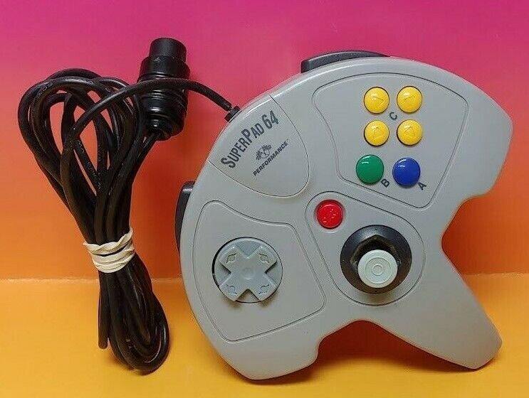 Nintendo 64 N64 Gray Super Pad 64 Colors By Performance - Retro vGames