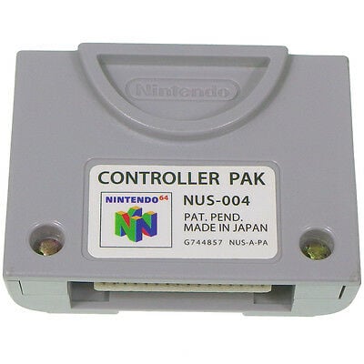 Nintendo 64 N64 Memory Card Controller Pak Official OEM - Retro vGames