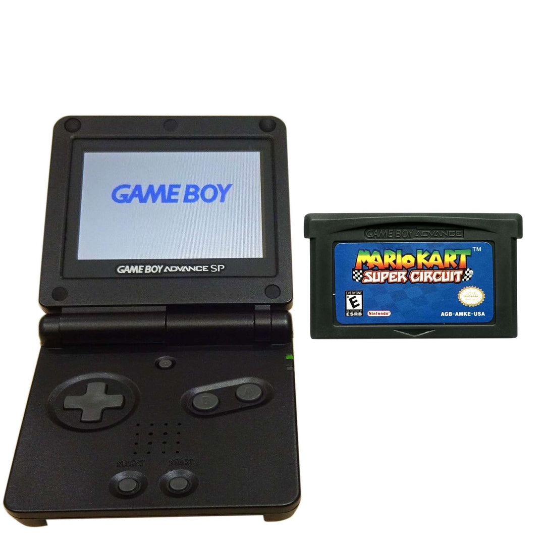 Nintendo Gameboy Advance SP Console: Mario Kart Super Circuit Bundle - Retro vGames