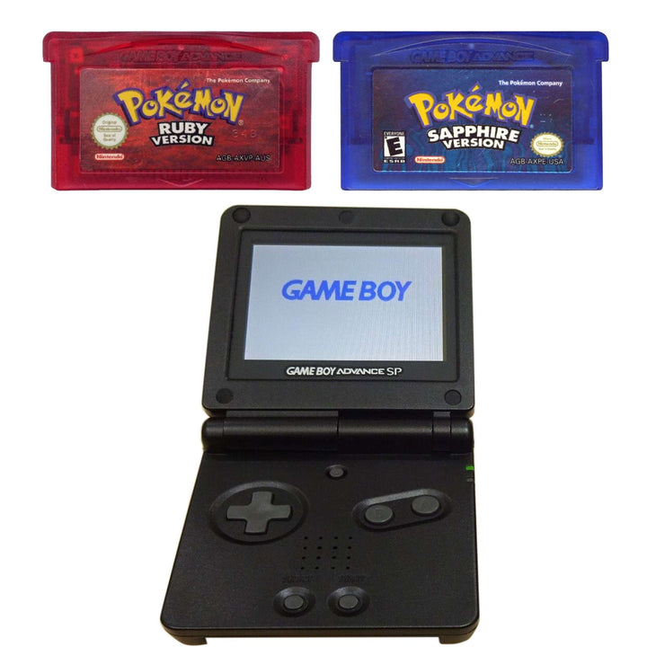 Nintendo Gameboy Advance SP Console: Pokémon Bundle - Retro vGames