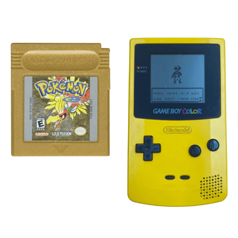 Nintendo Gameboy Color Console: Pokémon Gold - Retro vGames