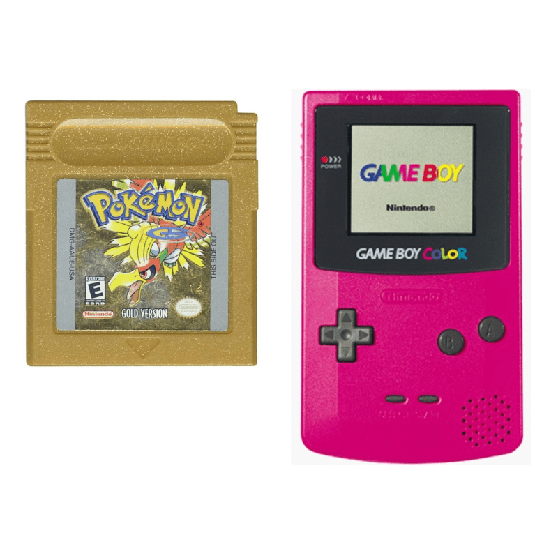 Nintendo Gameboy Color Console: Pokémon Gold - Retro vGames