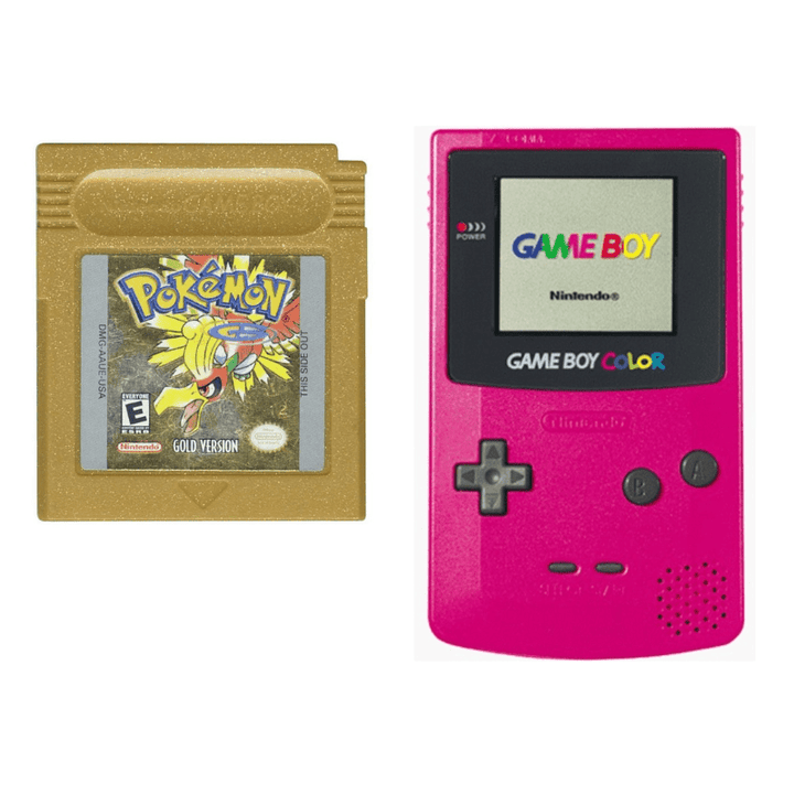 Nintendo Gameboy Color Console: Pokémon Gold - Retro vGames
