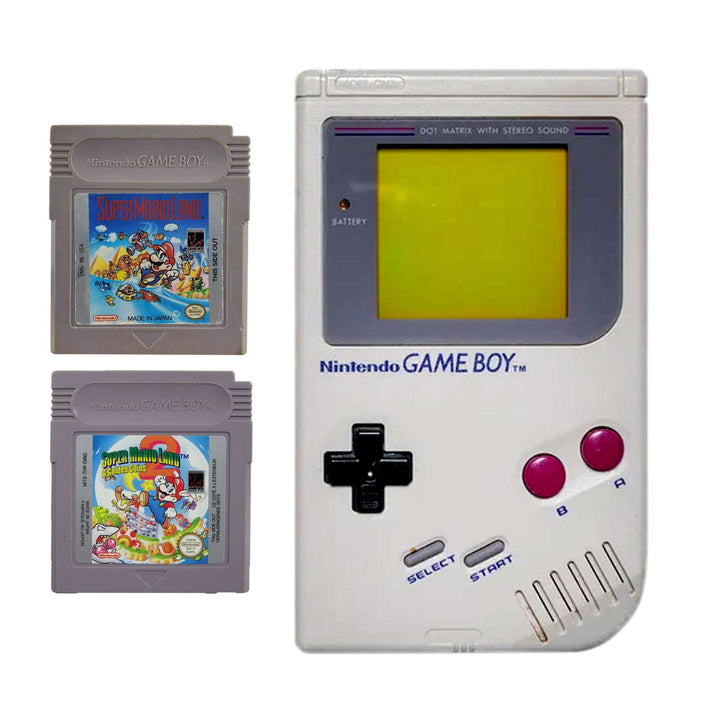 Nintendo Gameboy Console Bundle: Super Mario Land & Super Mario Land Golden Coin - Retro vGames