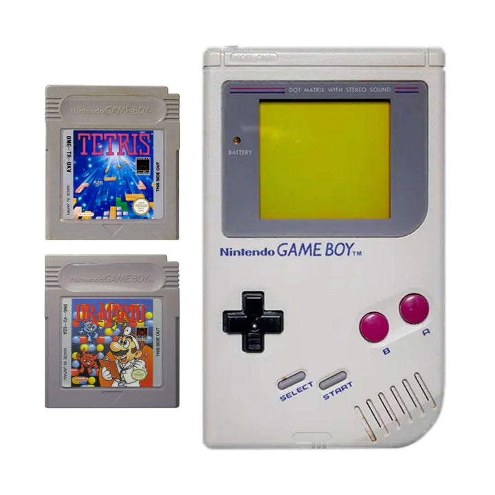 Nintendo Gameboy Console: Tetris & Dr Mario - Retro vGames